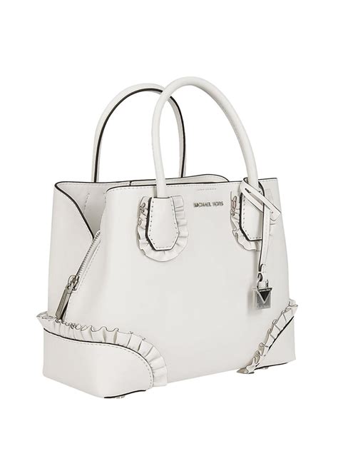 white michael kors purses|Michael Kors white backpack purse.